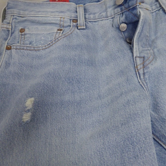 NWT LEVIS 501CT DENIM SELVAGE distressed button fly JEANS 28 X 32 - Picture 8 of 8